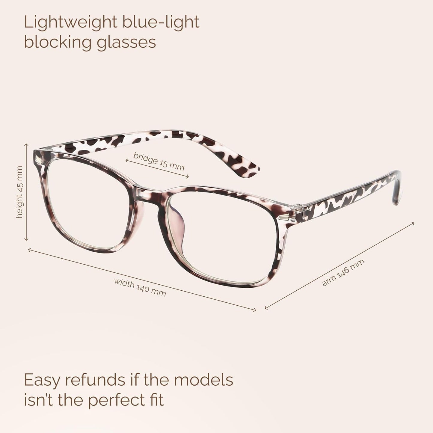 6 Pack Blue Light Blocking Glasses for Computer Gaming, Fashion Fake anti Eye Strain Eyeglasses for Women Men